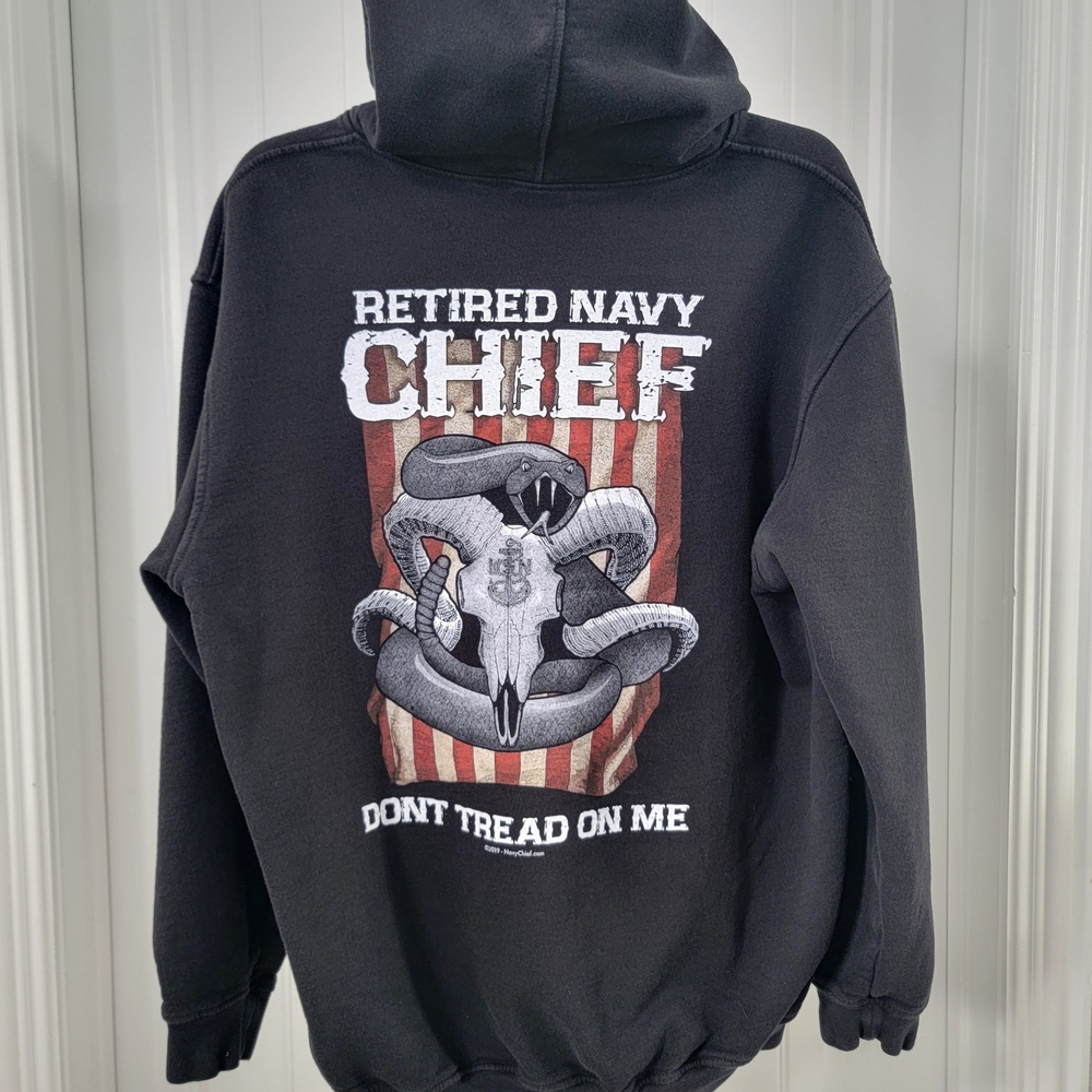 Retired Navy Chief Hooded Sweatshirt